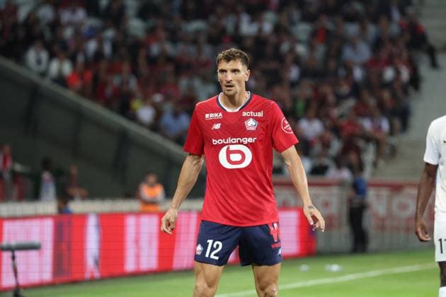 Thomas MEUNIER (LOSC Lille) lors du match LOSC Lille vs Angers SCO, Ligue 1, Decathlon Arena stade Pierre Mauroy, le 24 août 2024 FOOTBALL : LOSC Lille vs Angers SCO - Ligue 1 24 08 2024 LaurentSanson Panoramic 