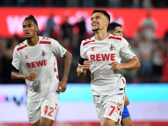 Cologne, Germany, 24 08 24 Dejan Ljubicic 1 FC Köln celebrates after scoring his team™s second goal during the 2 Bundesliga match between 1 FC Koeln vs Eintracht Braunschweig at Rhein Energie Stadium on August 24, 2024 in Cologne, Germany Photo by Ralf Treese DeFodi Images Cologne, Germany, 24 08 24 Dejan Ljubicic 1 FC Köln celebrates after scoring his team™s second goal during the 2 Bundesliga match between 1 FC Koeln vs Eintracht Braunschweig at Rhein Energie Stadium on August 24, 2024 in Cologne, Germany Photo by Ralf Treese DeFodi Images DFB DFL REGULATIONS PROHIBIT ANY USE OF PHOTOGRAPHS AS IMAGE SEQUENCES AND OR QUASI VIDEO Defodi 521 KOEBRA20240824 040 Defodi-521 DFB DFL REGULATIONS PROHIBIT ANY USE OF PHOTOGRAPHS AS IMAGE SEQUENCES AND OR QUASI-VIDEO.