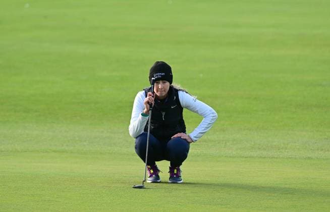 Nelly Korda on the 13th Green AIG Women s Open, Day Three, Golf, St. Andrews, Scotland, UK - 24 Aug 2024  Copyright: xGreigxCowie Shutterstockx 14655900dd
