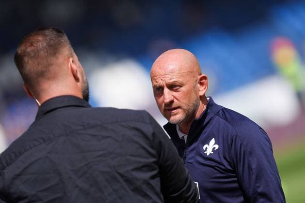 2024 08 25 xJFAx Soccer 2 Bundesliga 3 Matchday Season 2024 25, SV Darmstadt 98 1 FC Nürnberg v l , head coach, coach Torsten Lieberknecht SV Darmstadt 98 in an interview DFL DFB REGULATIONS PROHIBIT ANY USE OF PHOTOGRAPHS as IMAGE SEQUENCES and or QUASI VIDEO Copyright: JoaquimxFerreira