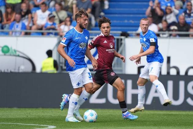 Killian Corredor SV Darmstadt 98, 34 25 08 2024 2 Bundesliga, season 24 25 SV Darmstadt 98 vs 1 FC Nürnberg, Stadion am Boellenfalltor, emonline, emspor,