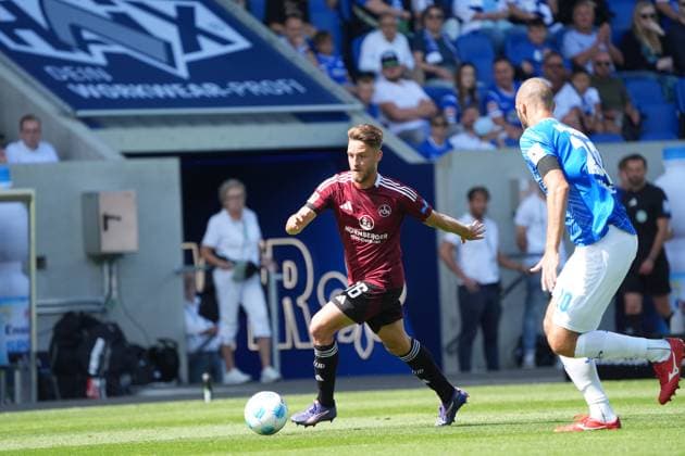 Rafael Lubach 1 FC Nuremberg, 18 25 08 2024 2 Bundesliga, Season 24 25 SV Darmstadt 98 vs 1 FC Nuremberg, Stadion am Boellenfalltor, emonline, emspor,
