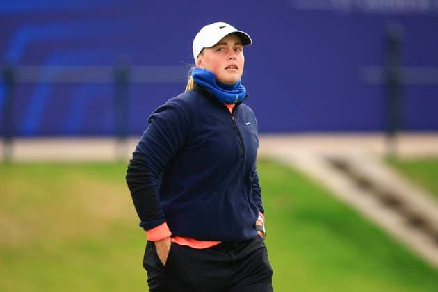 25th August 2024; Old Course at St Andrews, St Andrews, Fife, Scotland; AIG Womens Open Golf, Final Round; Maja Stark of Sweden on the fairway of the first hole of the Old Course, St Andrews Links during the final round of the AIG Women& x2019;s Open  ActionPlus12685871 DavidxYoung