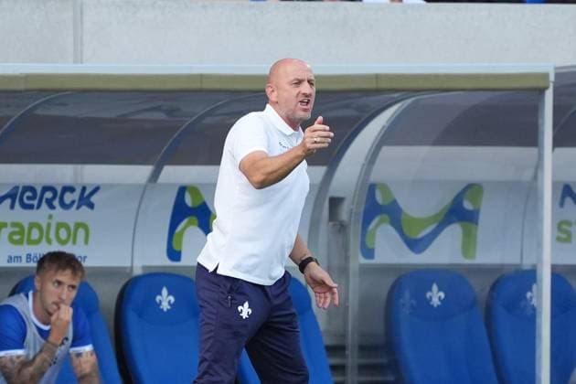 Coach Torsten Lieberknecht SV Darmstadt 98 25 08 2024 2 Bundesliga, Season 24 25 SV Darmstadt 98 vs 1 FC Nürnberg, Stadion am Boellenfalltor, emonline, emspor,