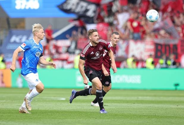 25 08 2024 Soccer Season 2024 2025 2 Soccer Bundesliga 03 Matchday SV Darmstadt 98 SVD D98 Lilien 1 FC Nürnberg FCN Club Sportfoto Zink DaMa xdaxmax DFL regulations prohibit any use of photographs as image sequences and or quasi video only for editorial use Andreas Müller Mueller 16, SV Darmstadt 98 D98 SV98 Lukas Schleimer 36, 1 FC Nürnberg FCN