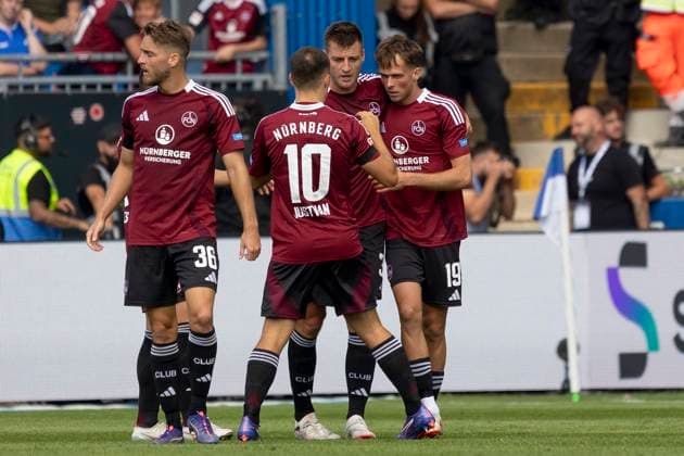 2 Soccer Bundesliga SV Darmstadt 98 1 FC Nürnberg, 25 08 2024 Michal Sevcik 1 FC Nürnberg 19 n31 Julian Justvan 1 FC Nürnberg 10 , SV Darmstadt 98 1 FC Nürnberg, Darmstadt, MERCK Stadion, 25 8 2024 Copyright: xBEAUTIFULxSPORTS Gawlikx