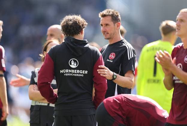 25 08 2024, xdcx, Soccer 2 Bundesliga, SV Darmstadt 98 1 FC Nürnberg, emonline, emspor, despor, v l , Coach Miroslav Klose 1 FC Nürnberg DFL DFB REGULATIONS PROHIBIT ANY USE OF PHOTOGRAPHS AS IMAGE SEQUENCES AND OR QUASI VIDEO Copyright: HMBxMedia Claus