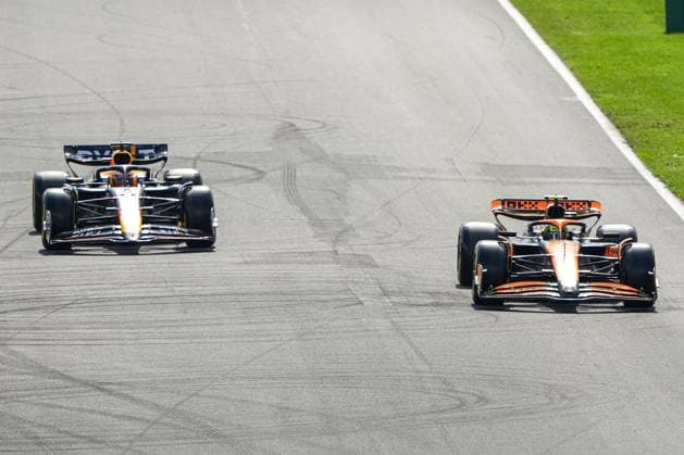 2024-08-25 F1 - Heineken Dutch GP - Grand Prix Race ZANDVOORT, NETHERLANDS - AUGUST 25: Max Verstappen of Red Bull Racing, Lando Norris of McLaren competing in the Grand Prix Race during F1 - Heineken Dutch GP on August 25, 2024 in Zandvoort, Netherlands. Zandvoort Netherlands Content not available for redistribution in The Netherlands directly or indirectly through any third parties. Copyright: xAndrexWeeningx