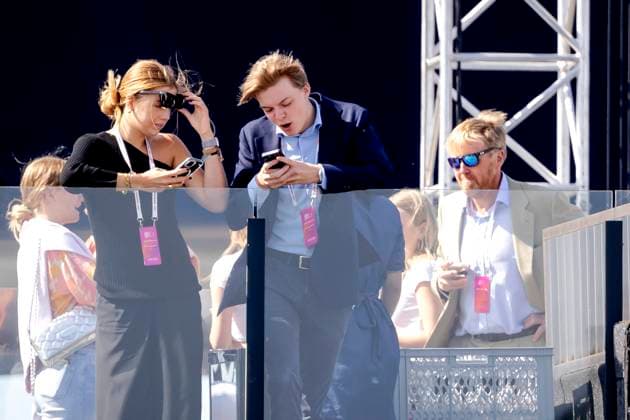 ZANDVOORT - Princess Alexia, Prince Claus-Casimir and King Willem-Alexander during the F1 Grand Prix of the Netherlands at the Circuit of Zandvoort. ANP SEM VAN DER WAL xVIxANPxSportx xxANPxIVx 506722052 originalFilename: 506722052.jpg