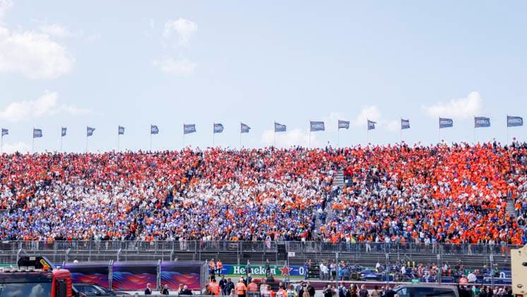 Supporters at the Grandstand during the F1 Grand Prix of Netherlands at Circuit Park Zandvoort on August 25, 2024 in Zandvoort, Netherlands Defodi 704 MTB20240825F1MTBPhoto 7668 Defodi-704