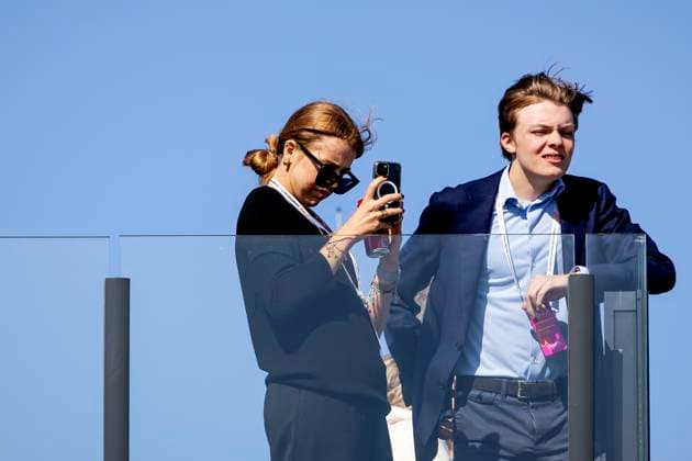 ZANDVOORT - Princess Alexia and Prince Claus-Casimir during the F1 Grand Prix of the Netherlands at the Circuit of Zandvoort. ANP REMKO DE WAAL xVIxANPxSportx xxANPxIVx 506724852 originalFilename: 506724852.jpg