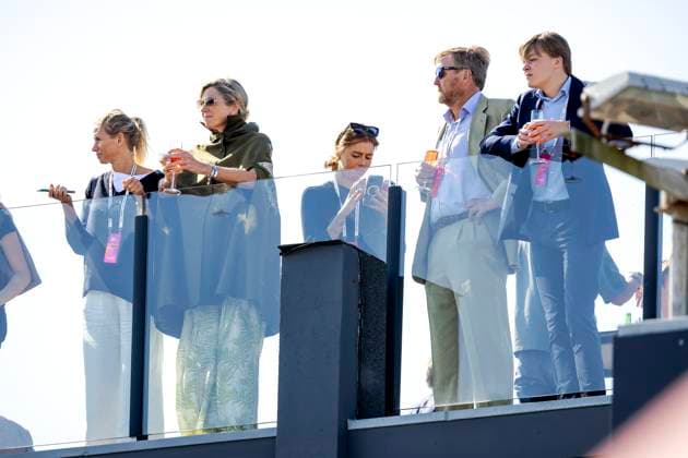 ZANDVOORT - Queen Maxima, Princess Alexia, King Willem-Alexander and Prince Claus-Casimir during the F1 Grand Prix of the Netherlands at the Circuit of Zandvoort. ANP REMKO DE WAAL xVIxANPxSportx xxANPxIVx 506725498 originalFilename: 506725498.jpg