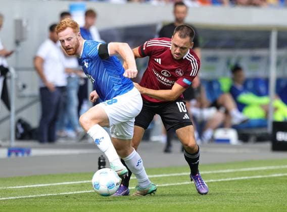 25 08 2024 Soccer Season 2024 2025 2 Soccer Bundesliga 03 Matchday SV Darmstadt 98 SVD D98 Lilien 1 FC Nürnberg FCN Club Sportfoto Zink DaMa xdaxmax DFL regulations prohibit any use of photographs as image sequences and or quasi video only for editorial use Paul Will 28, SV Darmstadt 98 D98 SV98 Julian Justvan 10, 1 FC Nürnberg FCN