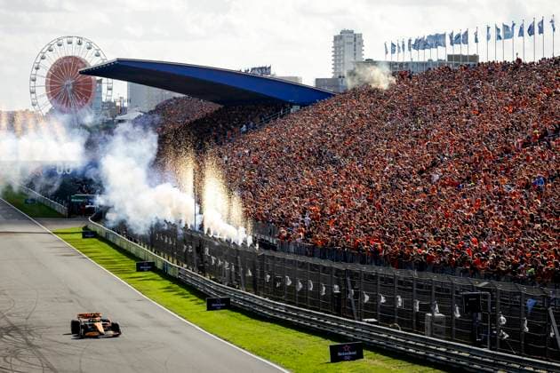 ZANDVOORT - Lando Norris (McLaren) wins the F1 Grand Prix of the Netherlands at the Circuit of Zandvoort. ANP SEM VAN DER WAL xVIxANPxSportx xxANPxIVx 506726886 originalFilename: 506726886.jpg