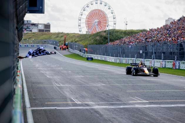 ZANDVOORT - Max Verstappen (Red Bull Racing) finishes second during the F1 Grand Prix of the Netherlands at the Circuit of Zandvoort. ANP REMKO DE WAAL xVIxANPxSportx xxANPxIVx 506727492 originalFilename: 506727492.jpg
