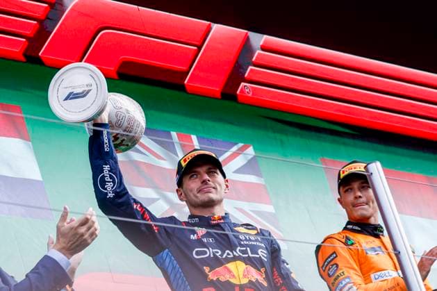 Podium Second Max Verstappen of the Netherlands and Oracle Red Bull Racing looks on during the F1 Grand Prix of Netherlands at Circuit Park Zandvoort on August 25, 2024 in Zandvoort, Netherlands Defodi 704 MTB20240825F1MTBPhoto 6263 Defodi-704