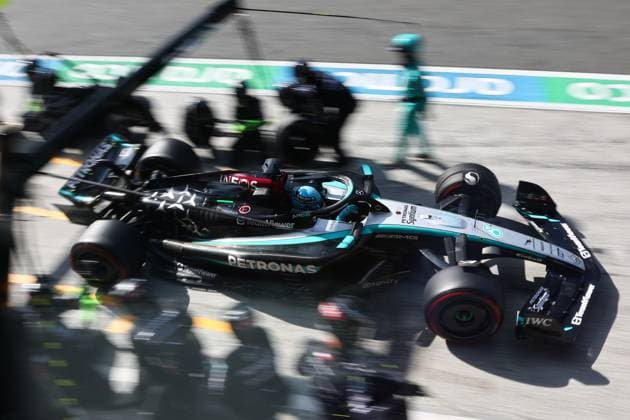F1 Grand Prix Of The Netherlands 2024 George Russell of Mercedes during the Formula 1 Grand Prix of The Netherlands at Circuit Zandvoort in Zandvoort, Netherlands on August 25, 2024. Zandvoort Netherlands  Copyright: xJakubxPorzyckix originalFilename:porzycki-f1grandp240825_npSFp.jpg