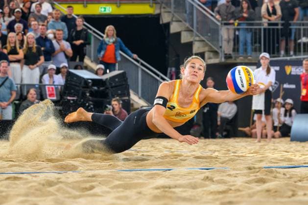 Beach Pro Tour Elite 16 Hamburg, 25 08 2024 Cinja Tillmann GER Beach Pro Tour Elite 16, Hamburg, Stadion Am Rothenbaum on 25 08 2024 Copyright: xBEAUTIFULxSPORTS PeterxWeberx
