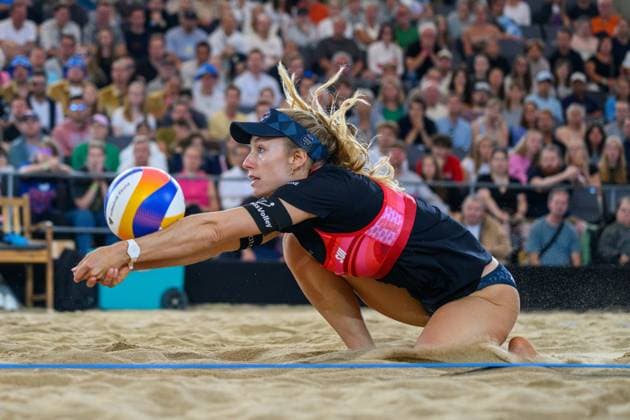 Beach Pro Tour Elite 16 Hamburg, 25 08 2024 Nina Brunner SUI Beach Pro Tour Elite 16, Hamburg, Stadion Am Rothenbaum on 25 08 2024 Copyright: xBEAUTIFULxSPORTS PeterxWeberx