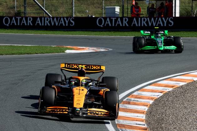 4 Lando Norris GBR, McLaren Formula 1 Team , F1 Grand Prix of the Netherlands at Circuit Zandvoort on August 25, 2024 in Zandvoort, Netherlands Photo by HOCH ZWEI Zandvoort Netherlands