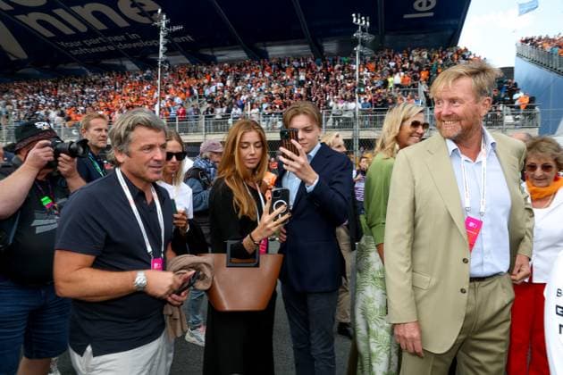 King Willem Alexander and members of the Royal House of the Netherlands, F1 Grand Prix of the Netherlands at Circuit Zandvoort on August 25, 2024 in Zandvoort, Netherlands Photo by HOCH ZWEI Zandvoort Netherlands