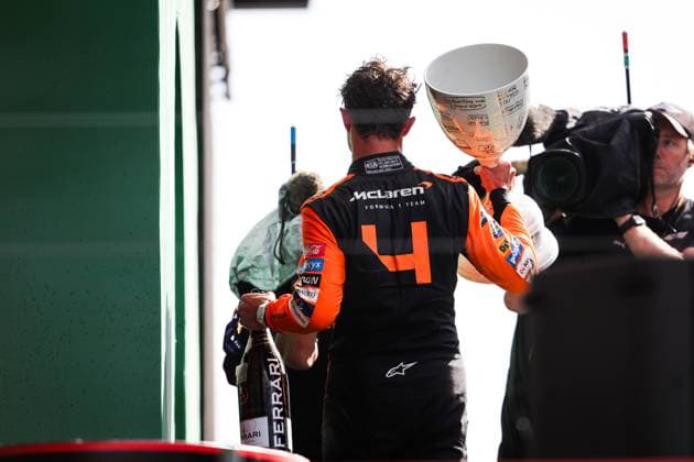 4 Lando Norris GBR, McLaren Formula 1 Team , F1 Grand Prix of the Netherlands at Circuit Zandvoort on August 25, 2024 in Zandvoort, Netherlands Photo by HOCH ZWEI Zandvoort Netherlands