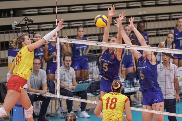 Volleyball, Women, European Championship Qualifier, Portugal - Spain