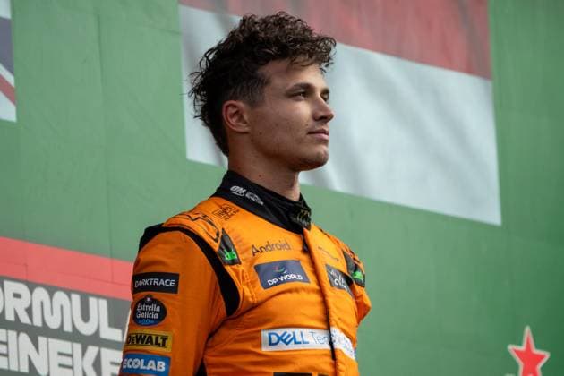 Formula 1 GP Zandvoort Holland Sunday, 25 08 2024 Lando Norris 4, McLaren Formula 1 Team on the podium Formula 1 GP Zandvoort Holland Sunday, 25 08 2024 Copyright: xBEAUTIFULxSPORTS Erlhofx