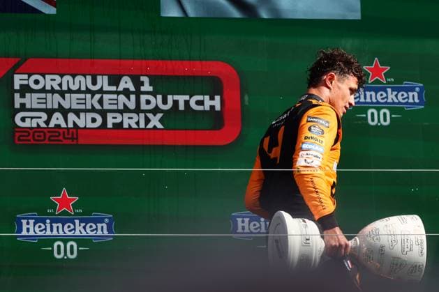 F1 Grand Prix Of The Netherlands 2024 Lando Norris of McLaren after the Formula 1 Grand Prix of The Netherlands at Circuit Zandvoort in Zandvoort, Netherlands on August 25, 2024. Zandvoort Netherlands  Copyright: xJakubxPorzyckix originalFilename:porzycki-f1grandp240825_npE0H.jpg