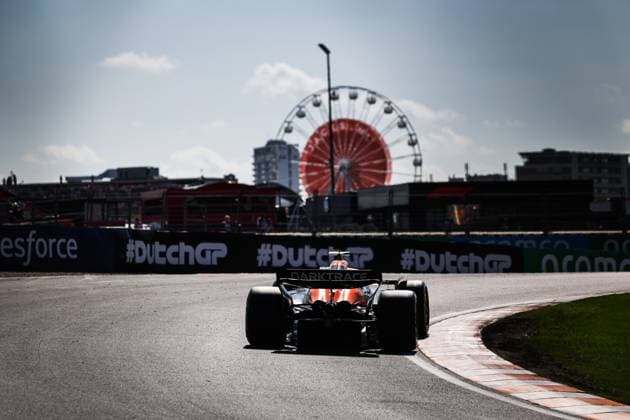 04 NORRIS Lando (gbr), McLaren F1 Team MCL38, action during the Formula 1 Heineken Dutch Grand Prix 2024, 15th round of the 2024 Formula One World Championship, WM, Weltmeisterschaft from August 23 to 25, 2024 on the Circuit Zandvoort, in Zandvoort, Netherlands - F1 - DUTCH GRAND PRIX 2024 DPPI Panoramic  240825_R15_OLANDA_DP_AV6_0685