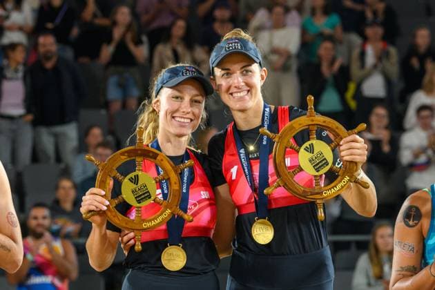 Beach Pro Tour Elite 16 Hamburg, 25 08 2024 Beach Pro Tour Elite 16, Hamburg, Stadion Am Rothenbaum on 25 08 2024 Copyright: xBEAUTIFULxSPORTS PeterxWeberx