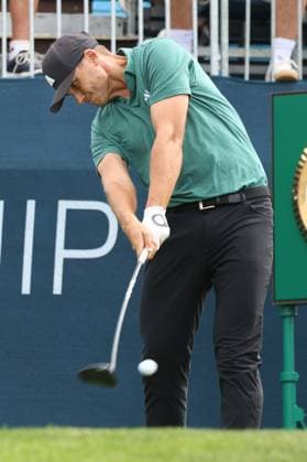 CASTLE ROCK, CO - AUGUST 25: PGA, Golf Herren golfer Ludvig Aberg plays his tee shot on the first hole during the final round of the PGA FedExCup BMW Championship on August 25th, 2024, at Castle Pines Golf Club in Castle Rock, Colorado. (Photo by Brian Spurlock Icon Sportswire) GOLF: AUG 25 PGA FedExCup Playoffs - BMW Championship EDITORIAL USE ONLY Icon24082522