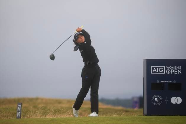 25th August 2024; Old Course at St Andrews, St Andrews, Fife, Scotland; AIG Womens Open Golf, Final Round; Lydia Ko of New Zealand tees off on the fifteenth hole of the Old Course, St Andrews Links during the final round of the AIG Women& x2019;s Open  ActionPlus12686240 DavidxYoung