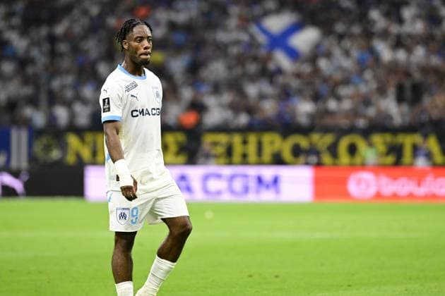 L Olympique de Marseille reçoit le Stade de Reims en clôture de la deuxième journée de Ligue 1 McDonald s à l Orange Vélodrome, le 25 août 2024. Elye Wahi (OM) FOOTBALL : Olympique de Marseille VS Stade de Reims - Ligue 1 - 25 08 2024 WilliamCannarella Panoramic 