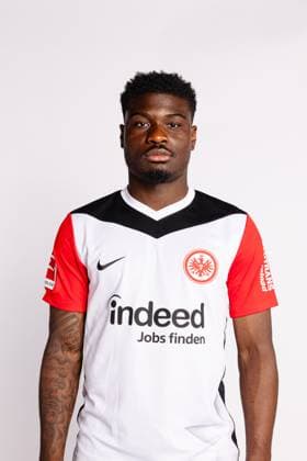 Junior Dina Ebimbe, Eintracht Frankfurt, portrait date 2024 2025 1 BL Bundesliga soccer Poolfoto ,EDITORIAL USE ONLY