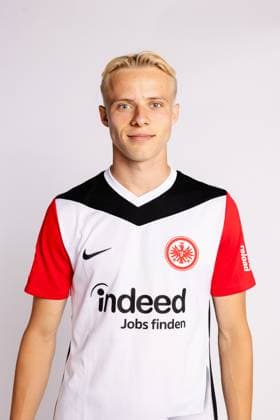 Oscar Hojlund, Eintracht Frankfurt, portrait date 2024 2025 1 BL Bundesliga Football Poolfoto ,EDITORIAL USE ONLY