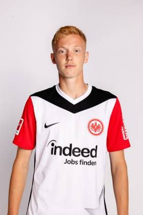 Hugo Larsson, Eintracht Frankfurt, portrait date 2024 2025 1 BL Bundesliga Football Poolfoto ,EDITORIAL USE ONLY