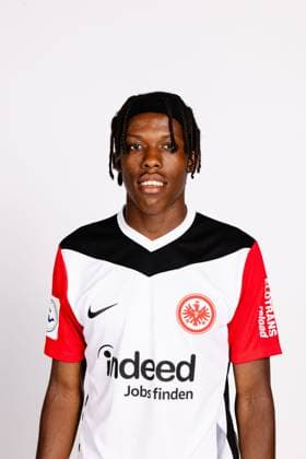 Junior Awusi, U21 Eintracht Frankfurt, portrait date 2024 2025 RL Südwest Regionalliga Fußball Poolfoto ,EDITORIAL USE ONLY