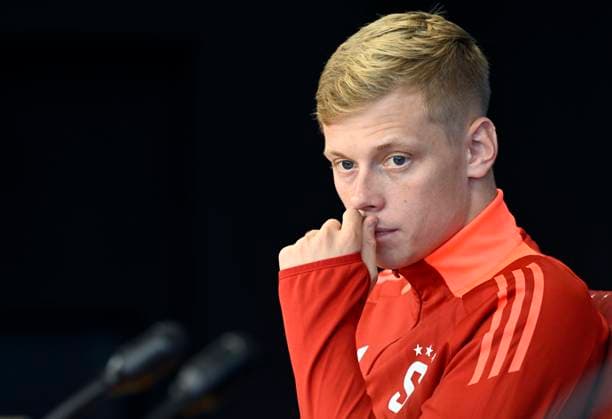 Sparta player Filip Panak at a press conference, PK, Pressekonferenz prior to the Champions League 4th qualifying round match Sparta Prague vs Malmo FF, in Prague, Czech Republic, August 26, 2024. (CTKxPhoto KaterinaxSulova) CTKPhotoP2024082603914  CTKPhotoP2024082603914