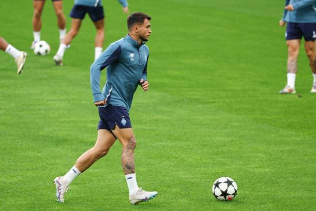 SOCCER - UEFA CL, RBS vs Kyiv SALZBURG,AUSTRIA,26.AUG.24 - SOCCER - UEFA Champions League, qualification, Red Bull Salzburg vs FC Dynamo Kyiv, preview, training Kyiv. Image shows Vladyslav Dubinchak (Kyiv).  GEPAxpictures xDavidxGeieregger