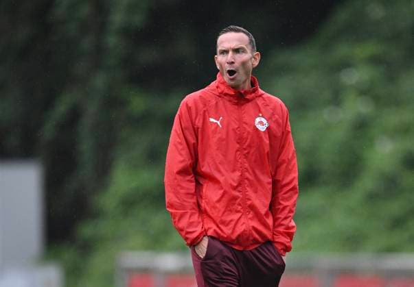 FOOTBALL Champions League qualification season 2024 2025 return match FC Salzburg Dynamo Kiev 26 08 2024 Training FC Salzburg coach Pepijn Lijnders