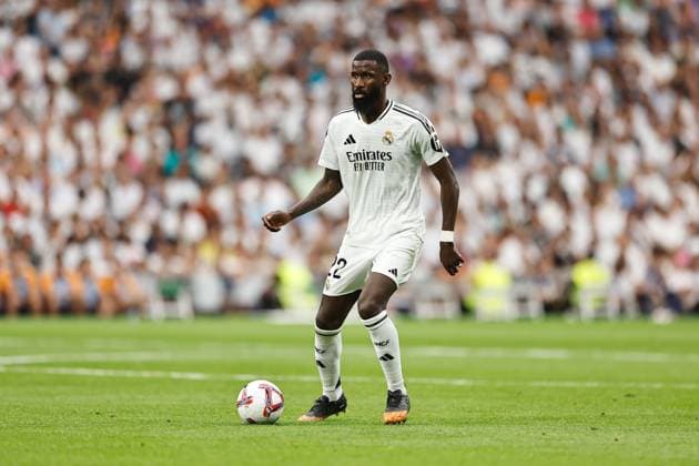 Antonio Rudiger (Real), AUGUST 25, 2024 - Football Soccer : Spanish LaLiga EA Sports match between Real Madrid CF 3-0 Real Valladolid CF at the Estadio Santiago Bernabeu in Madrid, Spain. Noxthirdxpartyxsales  (264359502)