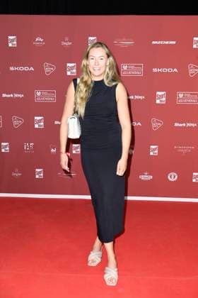 Laura Nolte Olympic champion in two-man bobsleigh on arrival at the SPORT BILD Award ceremony on 26 08 2024 in the Fischauktionshalle in Hamburg