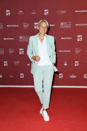 Friederike Kromp, head coach of the U20 womens team, arriving at the SPORT BILD Award ceremony on 26 August 2024 at the Fischauktionshalle in Hamburg