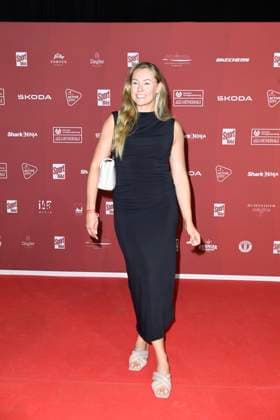 Laura Nolte Olympic champion in two-man bobsleigh on arrival at the SPORT BILD Award ceremony on 26 08 2024 in the Fischauktionshalle in Hamburg