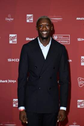 Owen Ansah arriving at the SPORT BILD Award ceremony on 26 08 2024 at the Fischauktionshalle in Hamburg