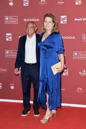 Felix Magath and Nicola Yvonne Jorde at the Sport Bild Award ceremony on 26 08 2024 in Hamburg Sport Bild Award 2024 ceremony in Hamburg