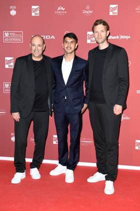 Fernando Carro, Exequiel Palacios and Simon Rolfes Bayer Leverkusen at the Sport Bild Award ceremony on 26 08 2024 in Hamburg Sport Bild Award 2024 ceremony in Hamburg