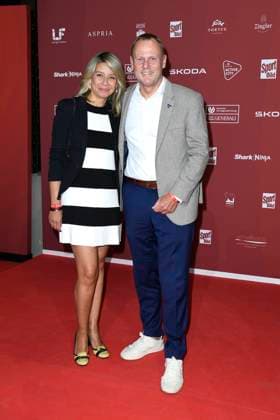 Andy Grote and Catherine Saavedra at the Sport Bild Award ceremony on 26 08 2024 in Hamburg Sport Bild Award 2024 ceremony in Hamburg