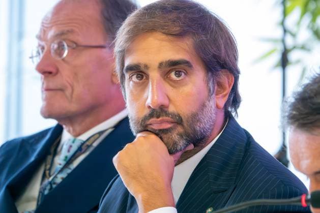 Geronimo La Russa (President ACI Milano) during Formula 1 - Pirelli Gran Premio d Italia 2024 - Conferenza Stampa, Formula 1 Championship in Monza, Italy, August 27 2024  Copyright: xLucaxRossini IPAxSportx xipa-agex xx IPA_49108339 IPA_Agency_IPA49108339